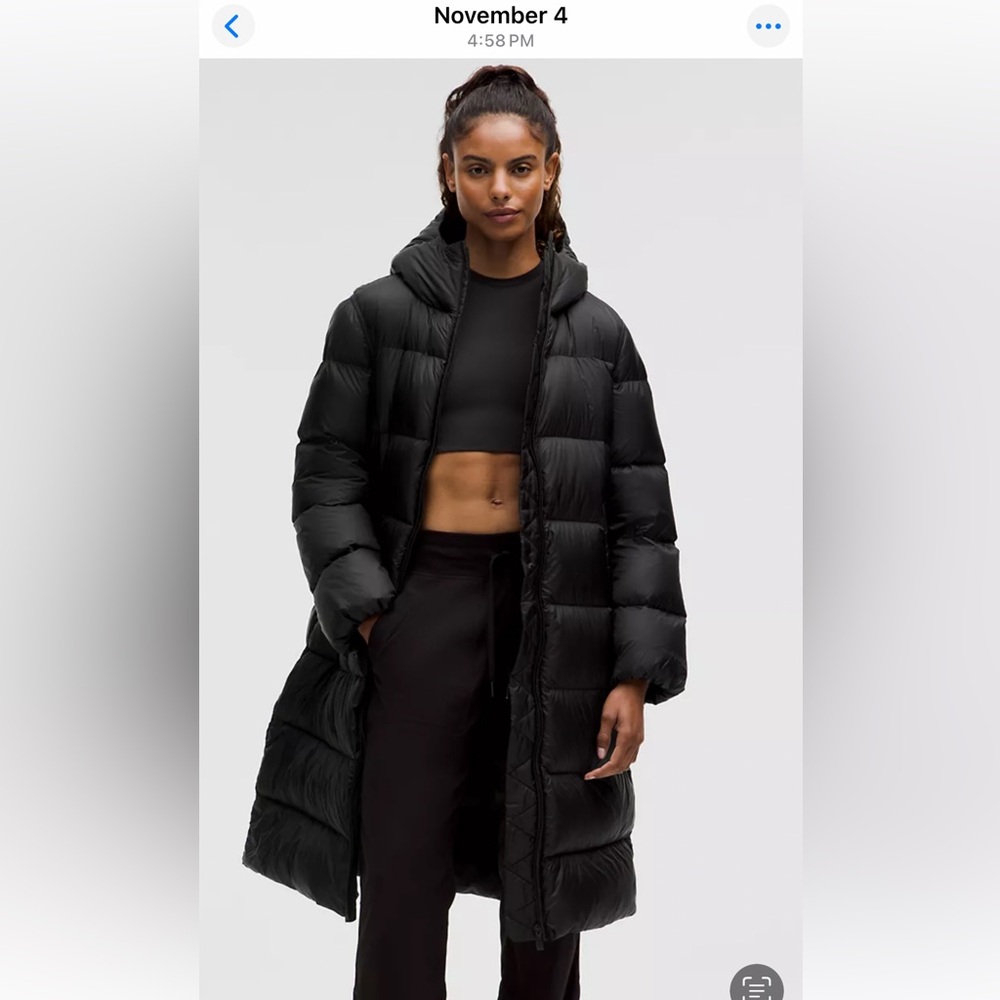 LuLulemon light weight puffer down jacket